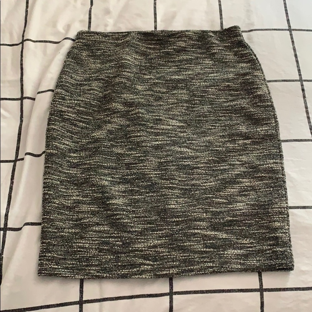 Black and Gray Skirt